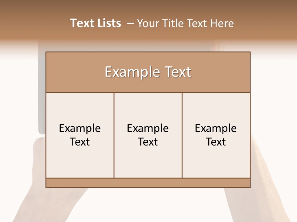 Portability Information Screen PowerPoint Template
