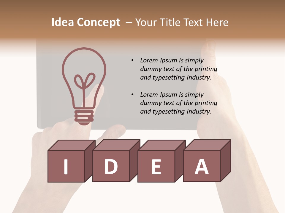 Portability Information Screen PowerPoint Template