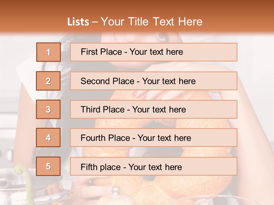 Meal Healthy Brunette PowerPoint Template