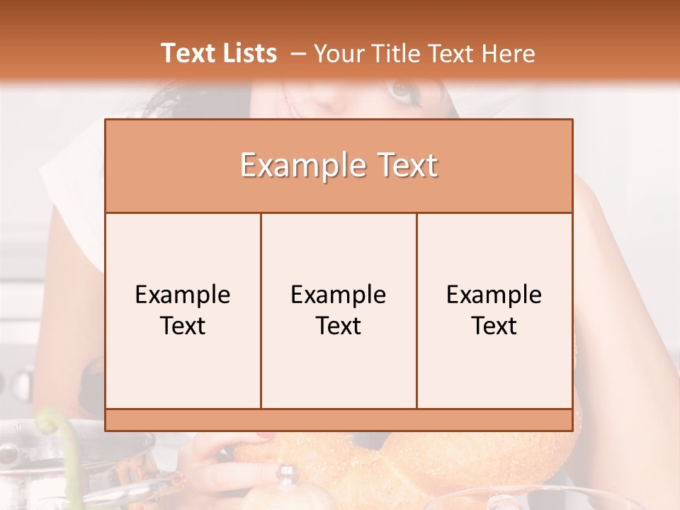 Meal Healthy Brunette PowerPoint Template