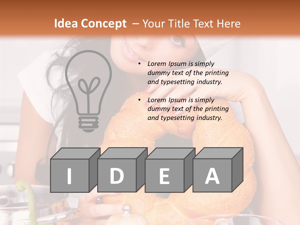 Meal Healthy Brunette PowerPoint Template