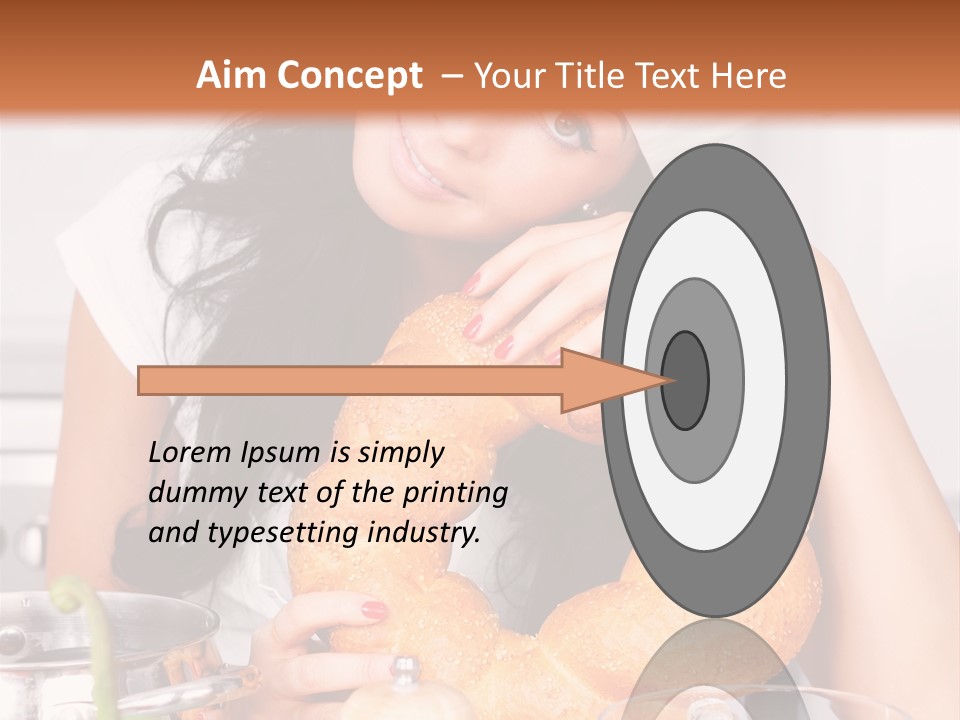 Meal Healthy Brunette PowerPoint Template