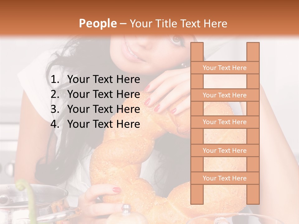 Meal Healthy Brunette PowerPoint Template