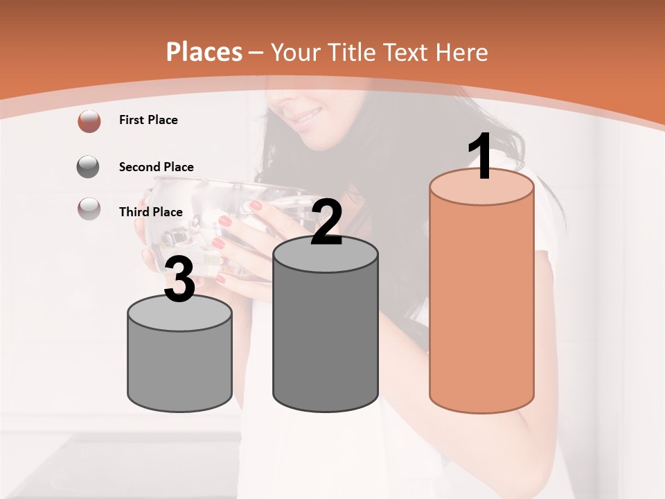 Cheerful Attractive Lady PowerPoint Template