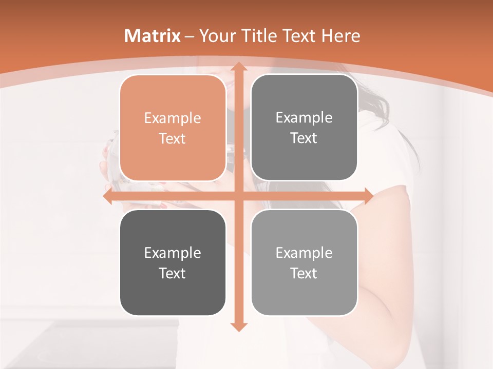 Cheerful Attractive Lady PowerPoint Template