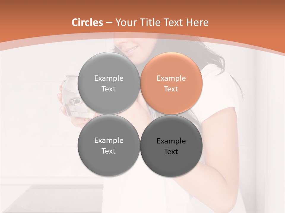 Cheerful Attractive Lady PowerPoint Template