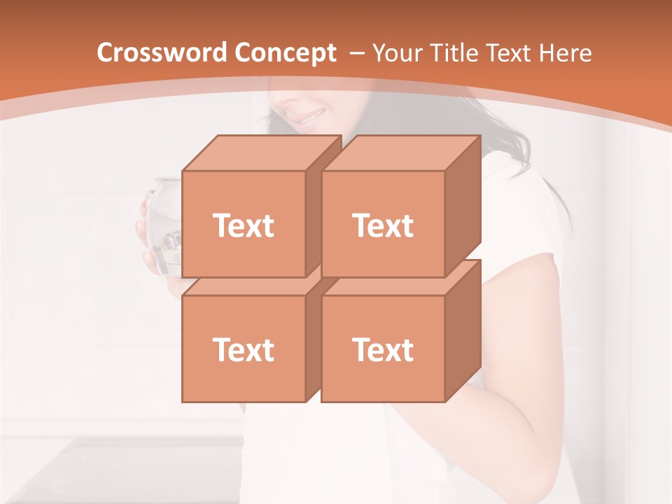 Cheerful Attractive Lady PowerPoint Template