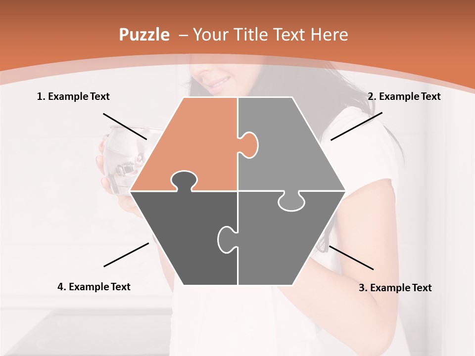 Cheerful Attractive Lady PowerPoint Template