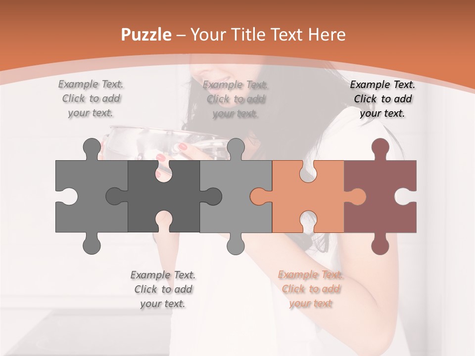 Cheerful Attractive Lady PowerPoint Template