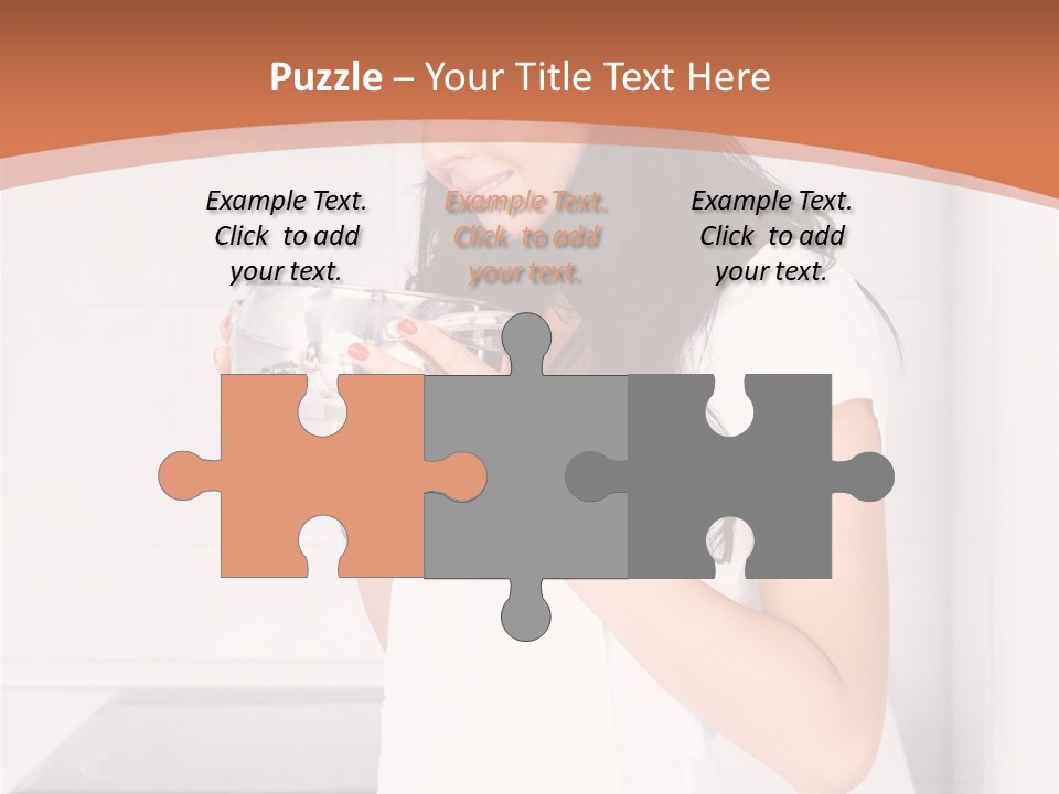 Cheerful Attractive Lady PowerPoint Template