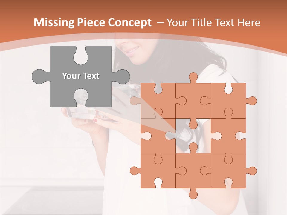 Cheerful Attractive Lady PowerPoint Template