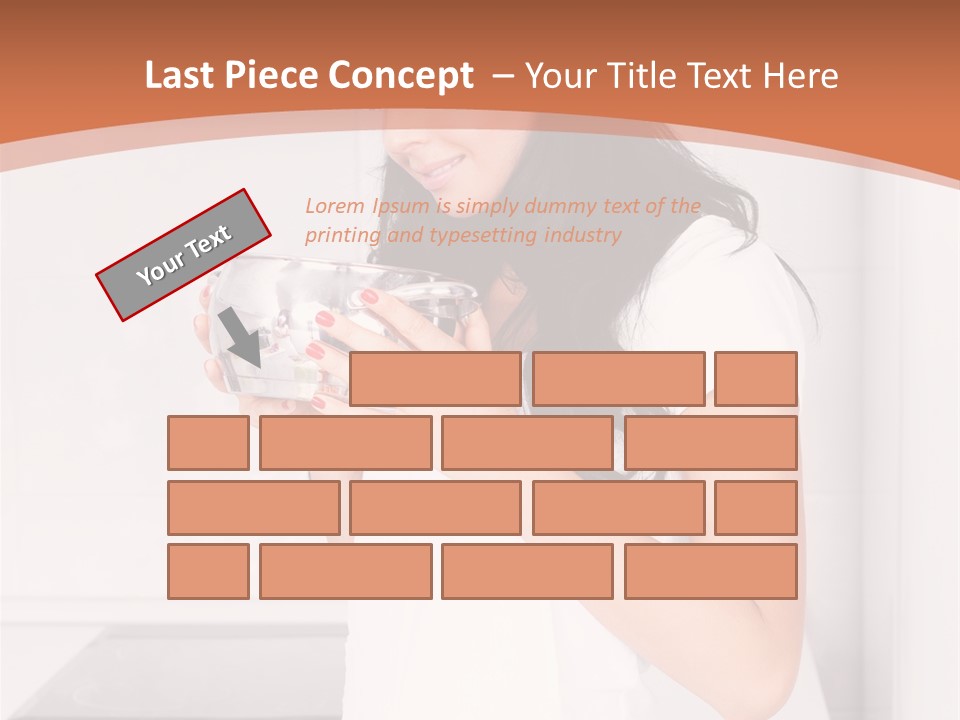 Cheerful Attractive Lady PowerPoint Template