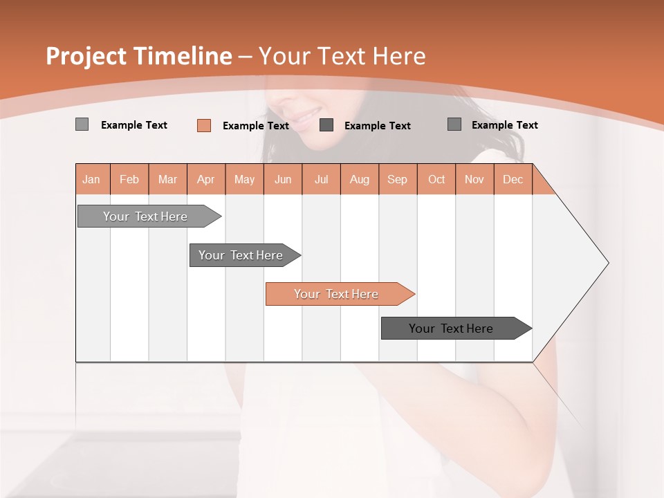 Cheerful Attractive Lady PowerPoint Template