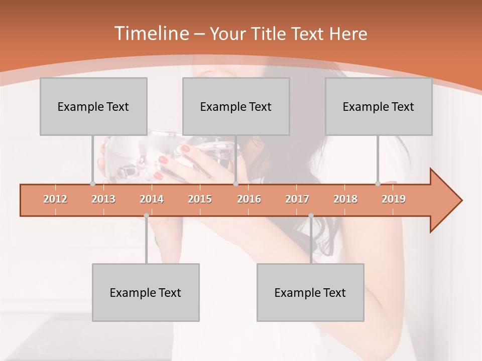 Cheerful Attractive Lady PowerPoint Template