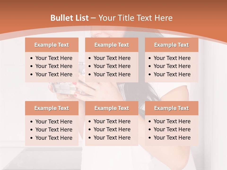 Cheerful Attractive Lady PowerPoint Template