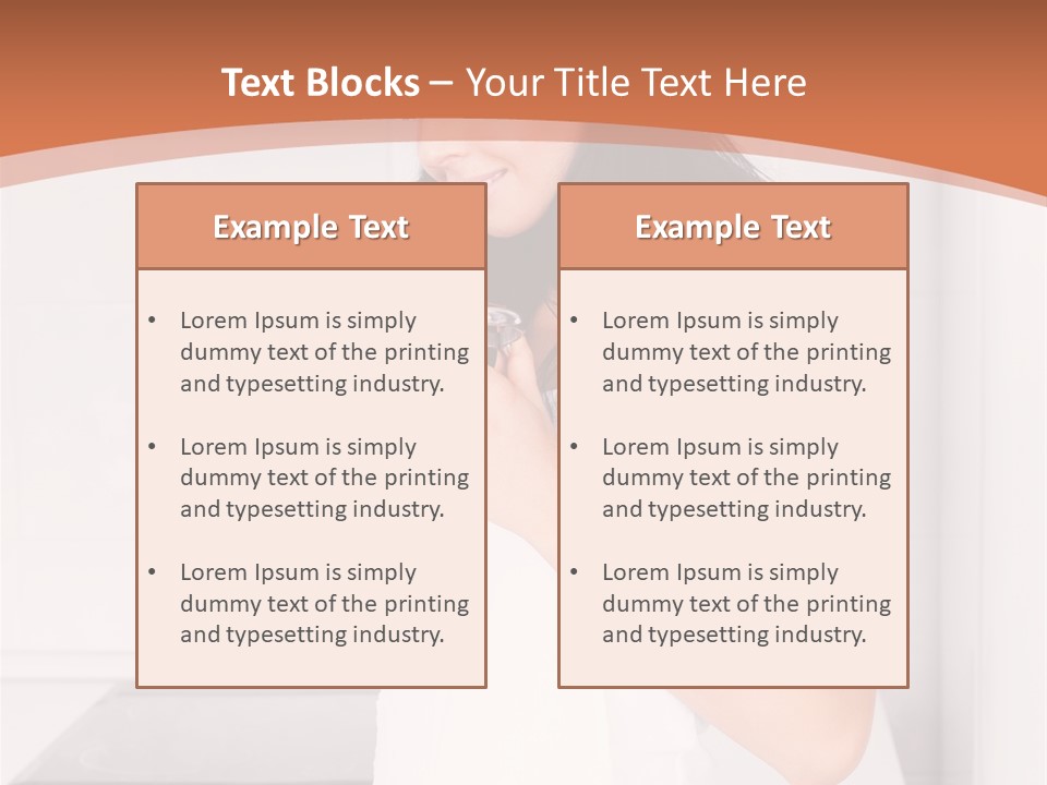 Cheerful Attractive Lady PowerPoint Template