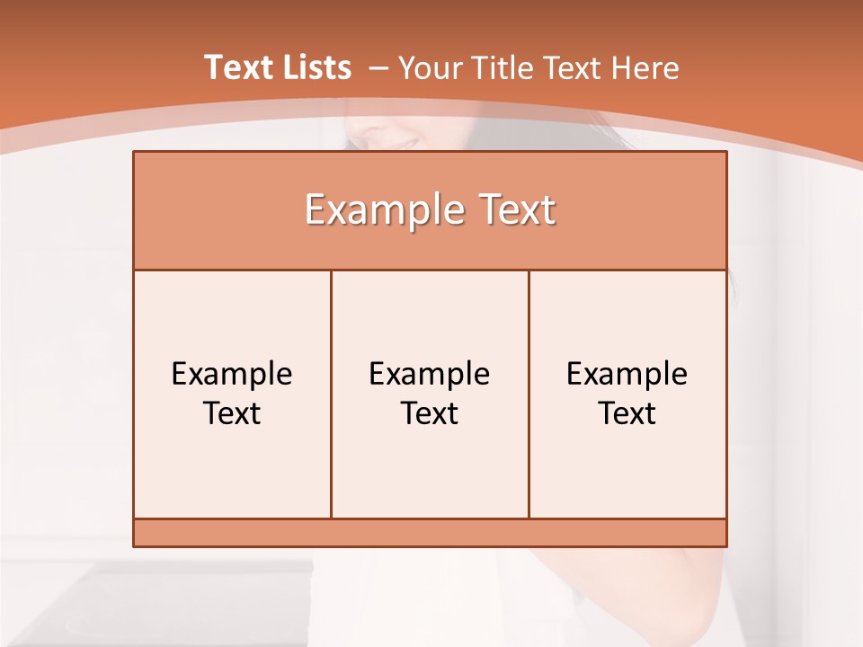 Cheerful Attractive Lady PowerPoint Template