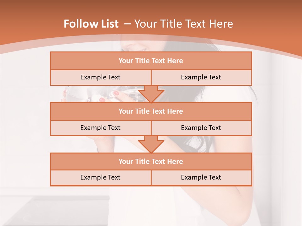 Cheerful Attractive Lady PowerPoint Template