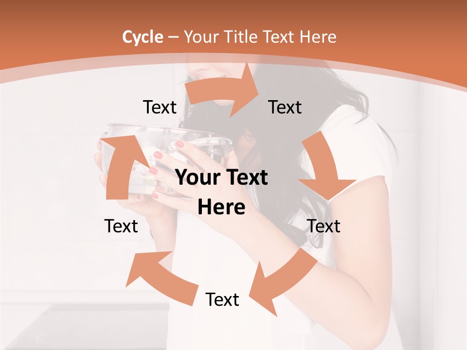 Cheerful Attractive Lady PowerPoint Template