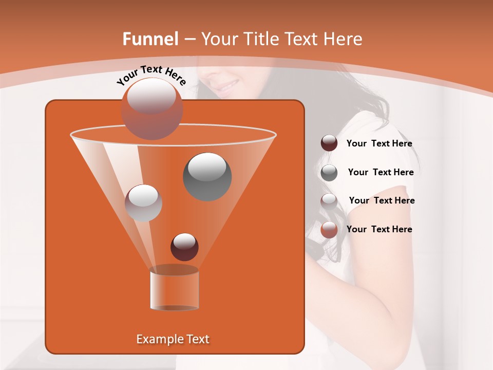 Cheerful Attractive Lady PowerPoint Template