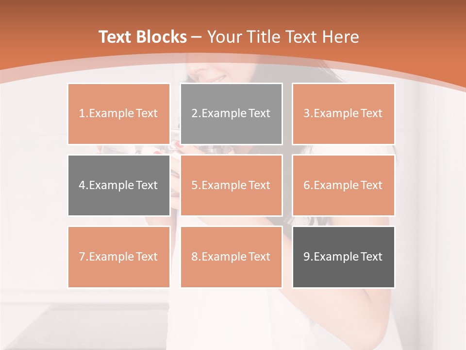 Cheerful Attractive Lady PowerPoint Template