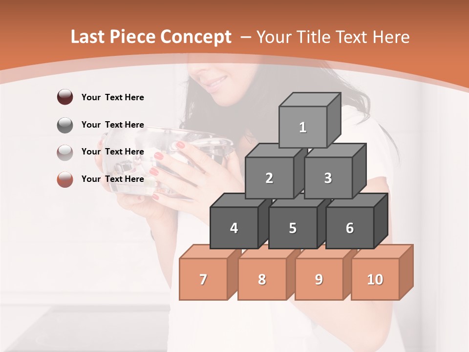 Cheerful Attractive Lady PowerPoint Template