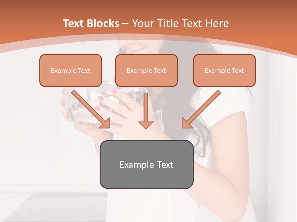 Cheerful Attractive Lady PowerPoint Template