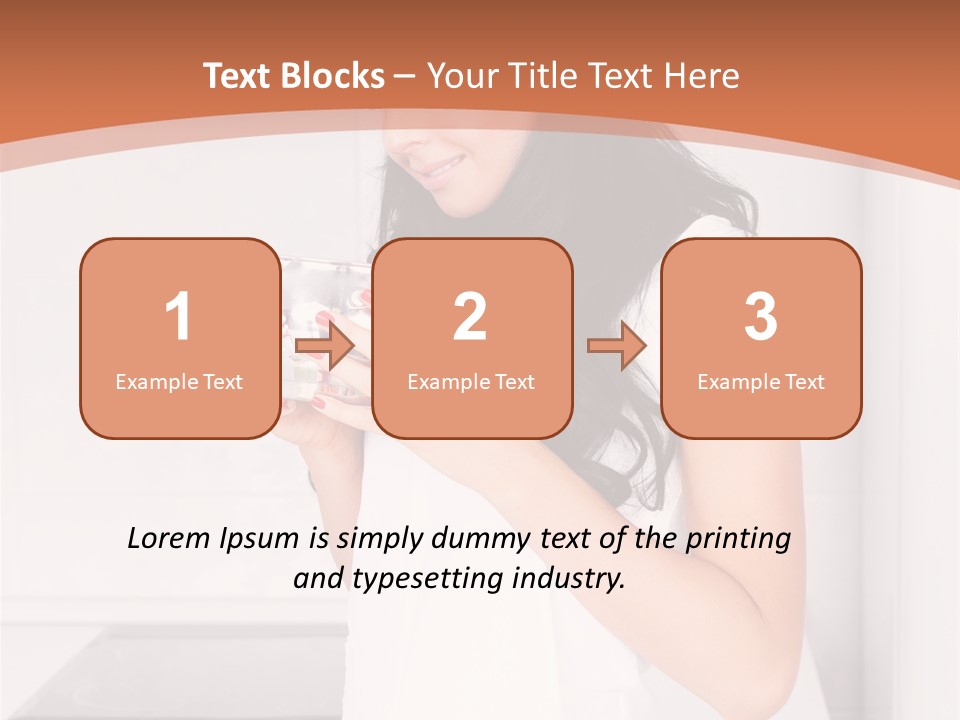 Cheerful Attractive Lady PowerPoint Template