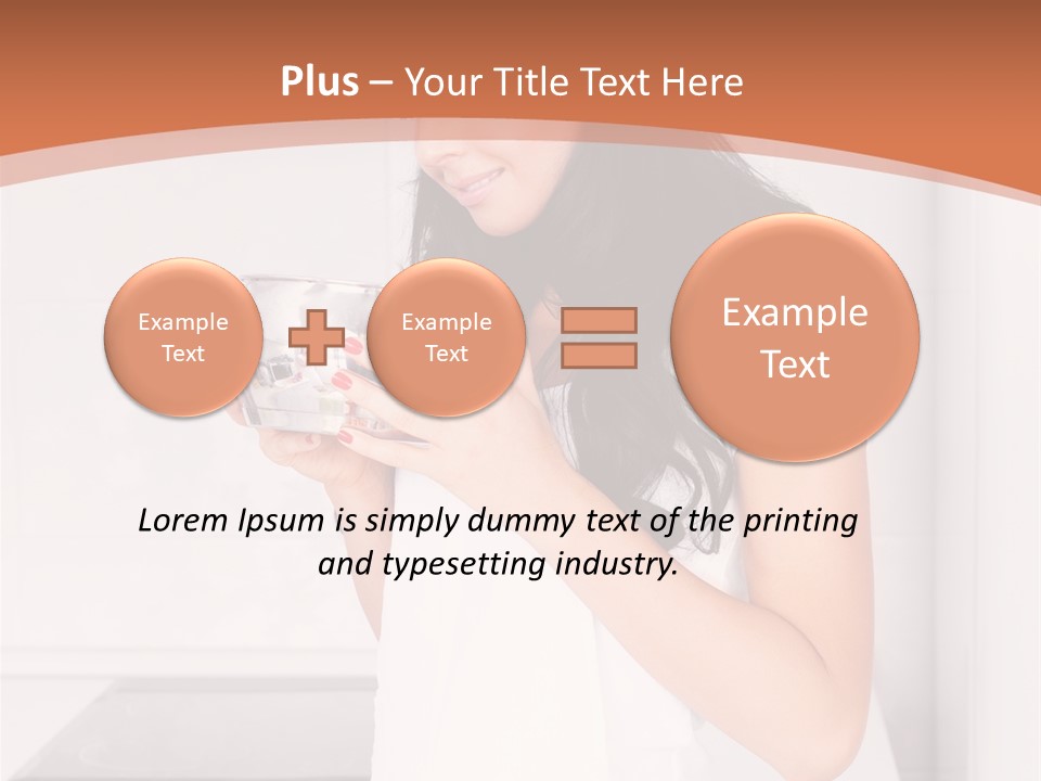 Cheerful Attractive Lady PowerPoint Template