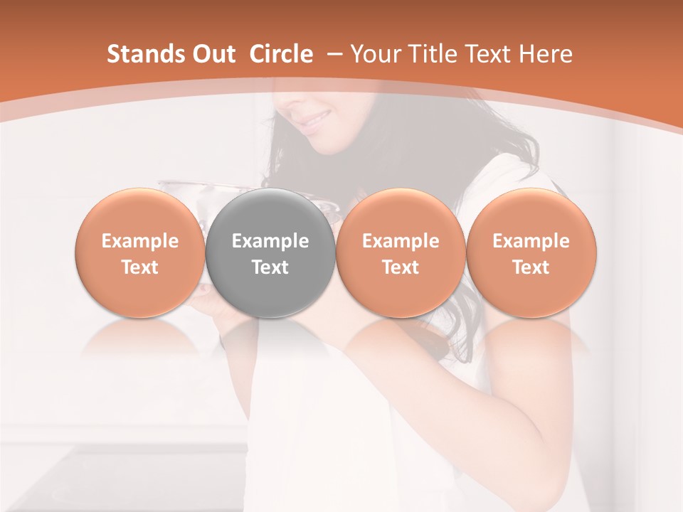 Cheerful Attractive Lady PowerPoint Template