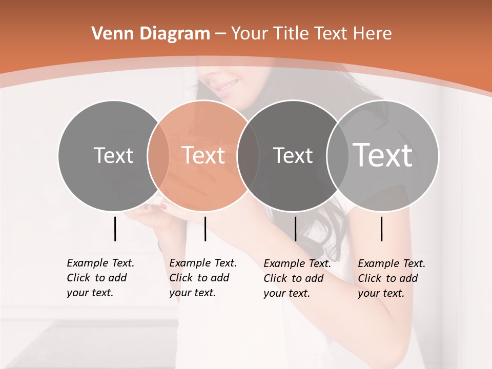 Cheerful Attractive Lady PowerPoint Template