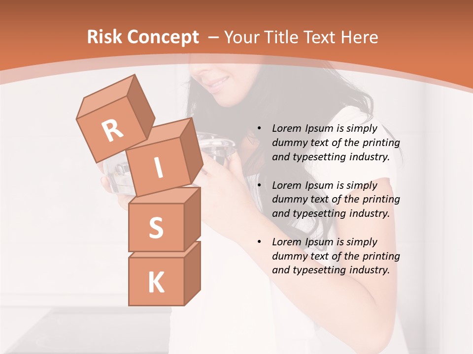 Cheerful Attractive Lady PowerPoint Template