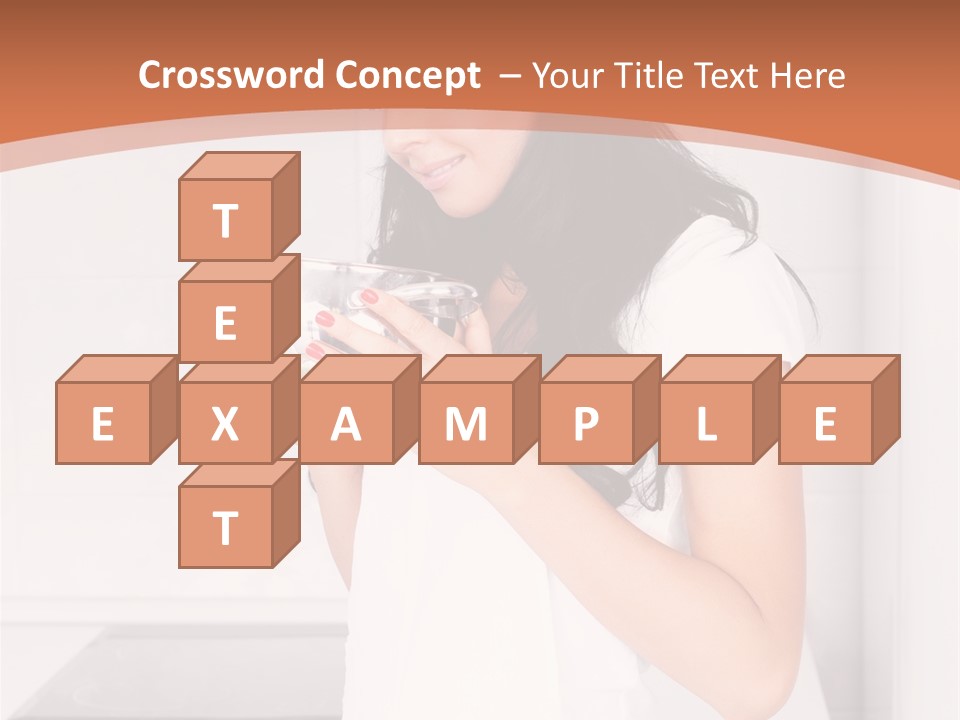 Cheerful Attractive Lady PowerPoint Template