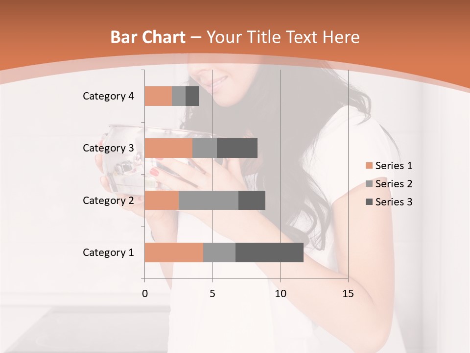 Cheerful Attractive Lady PowerPoint Template