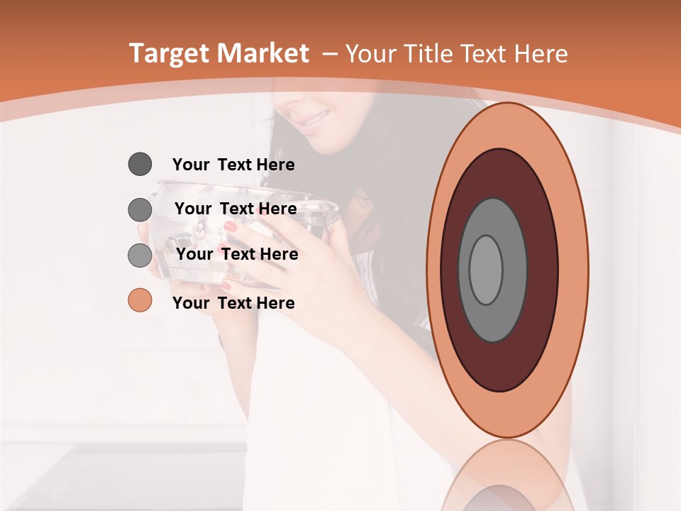 Cheerful Attractive Lady PowerPoint Template