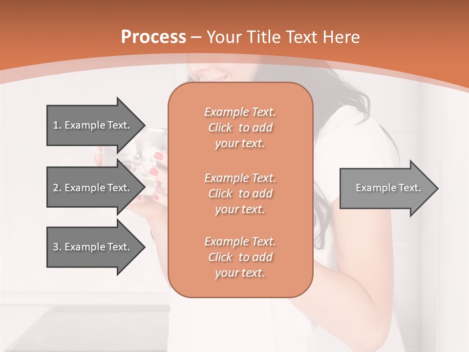 Cheerful Attractive Lady PowerPoint Template