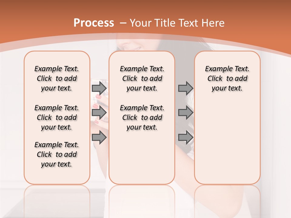 Cheerful Attractive Lady PowerPoint Template