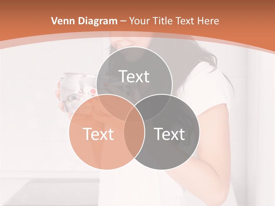 Cheerful Attractive Lady PowerPoint Template