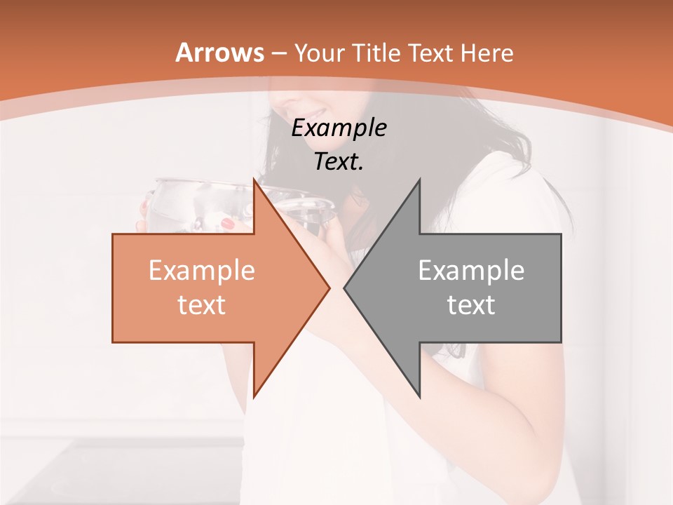 Cheerful Attractive Lady PowerPoint Template