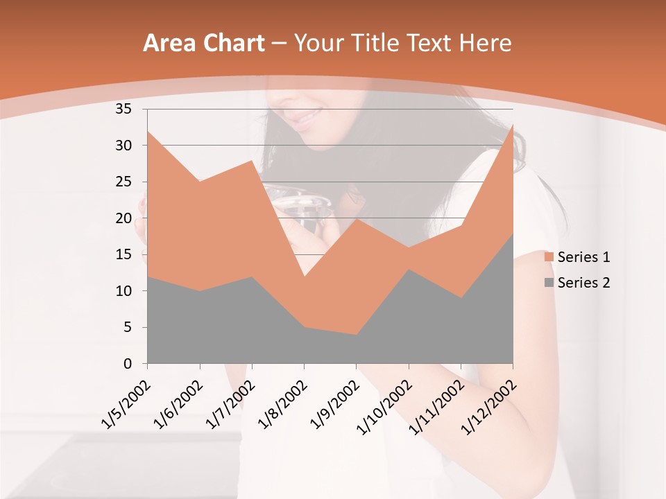 Cheerful Attractive Lady PowerPoint Template