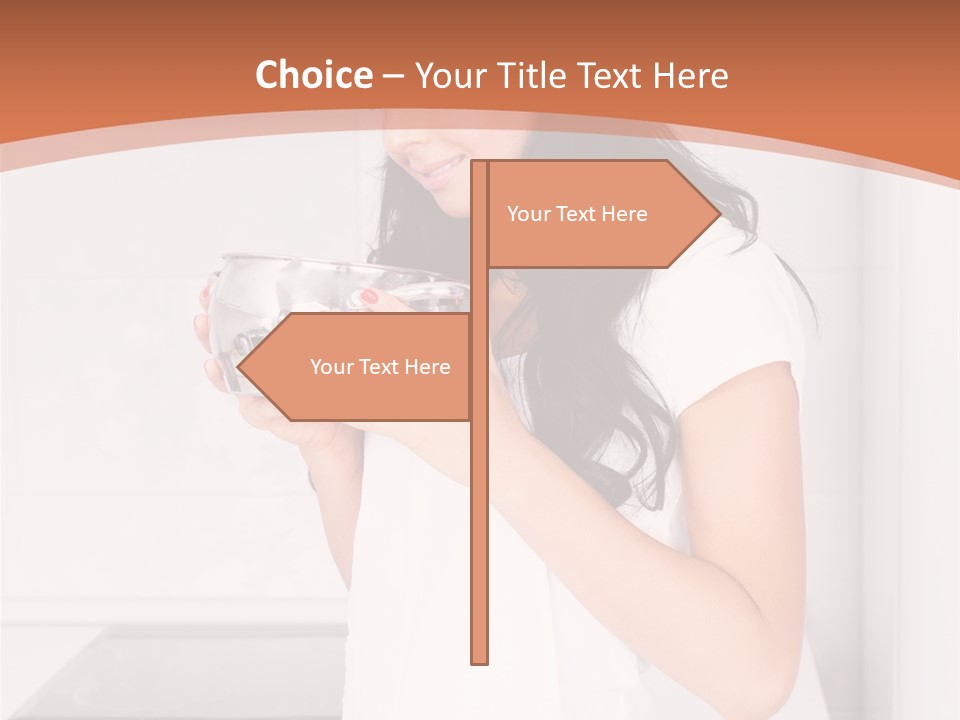 Cheerful Attractive Lady PowerPoint Template