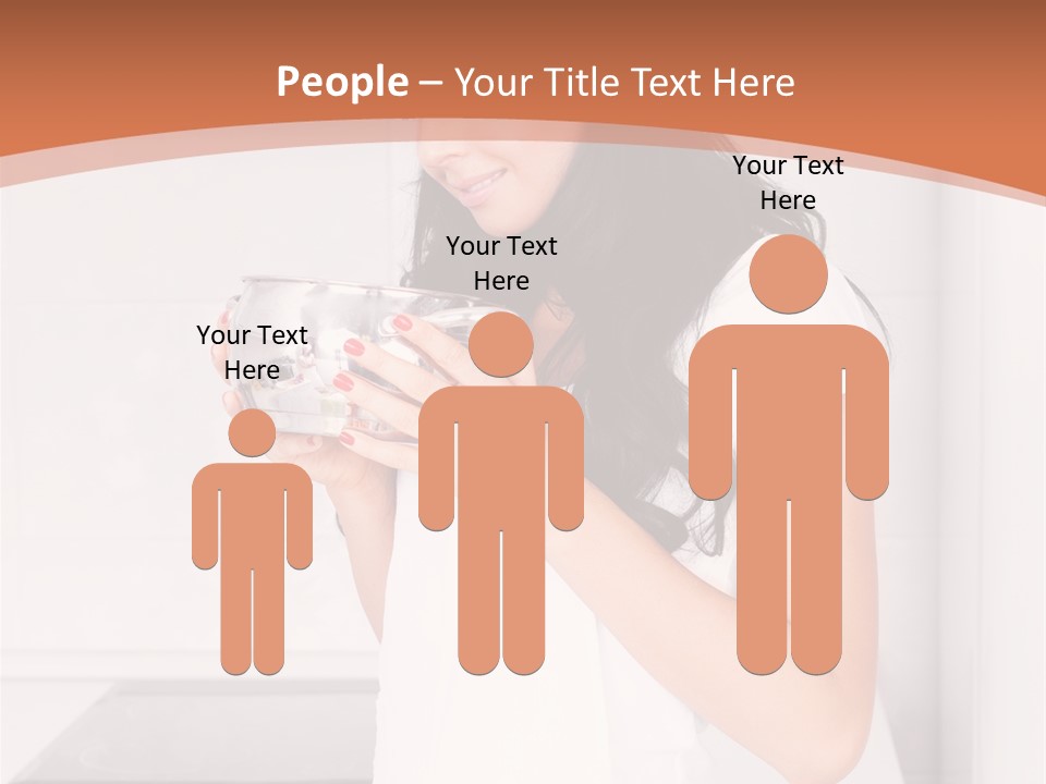 Cheerful Attractive Lady PowerPoint Template