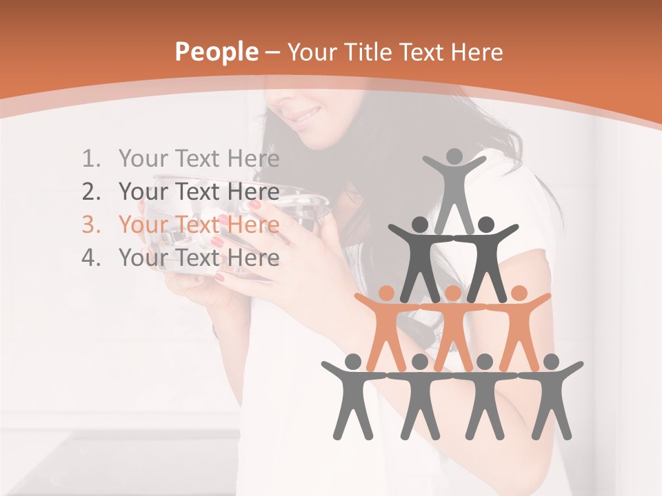 Cheerful Attractive Lady PowerPoint Template