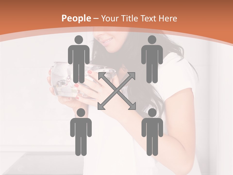 Cheerful Attractive Lady PowerPoint Template