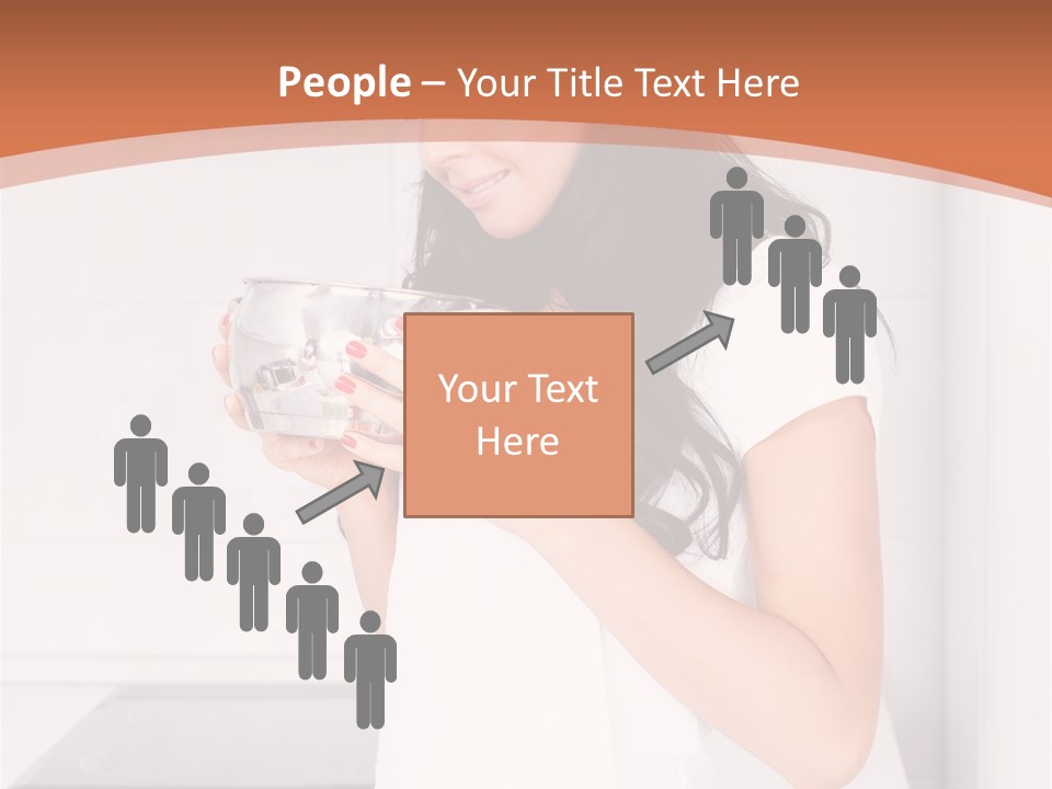 Cheerful Attractive Lady PowerPoint Template