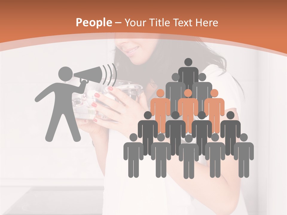 Cheerful Attractive Lady PowerPoint Template