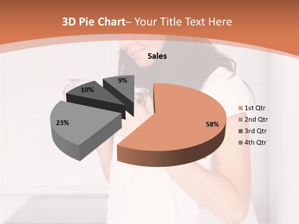 Cheerful Attractive Lady PowerPoint Template