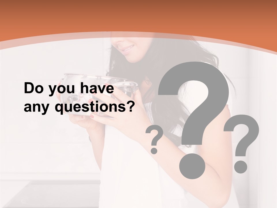 Cheerful Attractive Lady PowerPoint Template