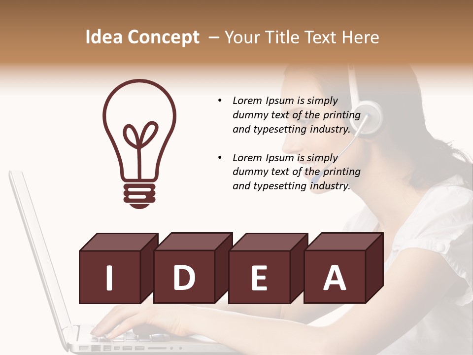 Help Operator One PowerPoint Template