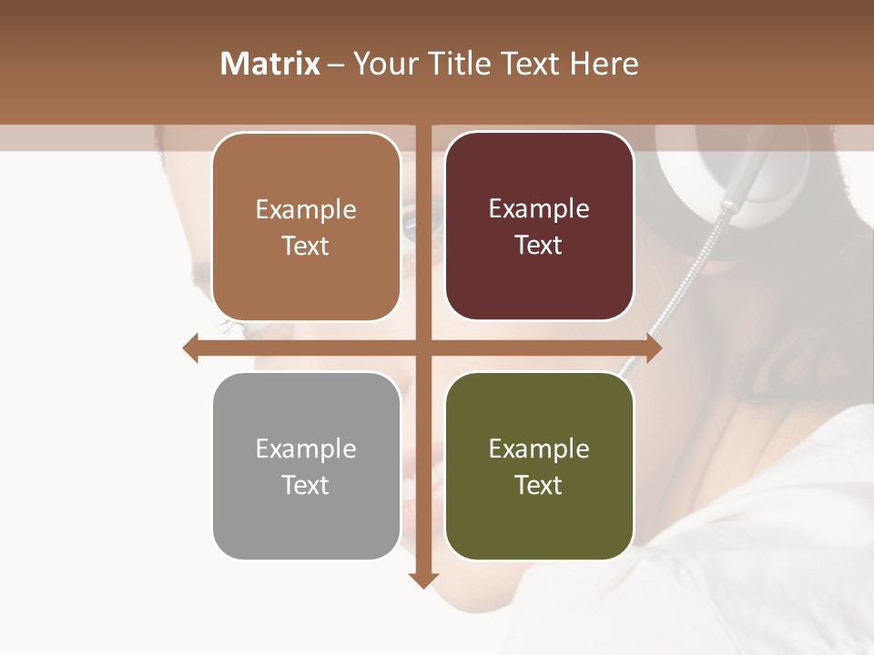 Headphones Business Cutout PowerPoint Template